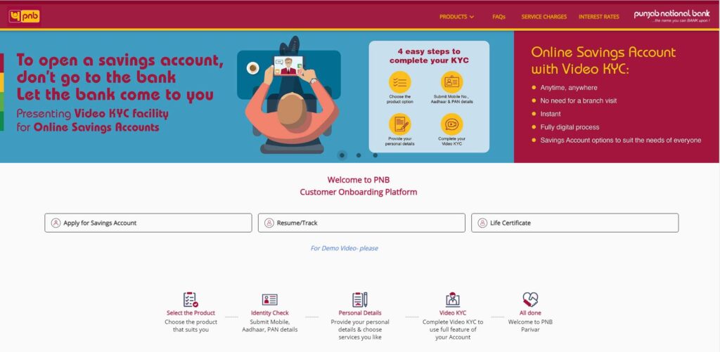 pnb online account opening video kyc