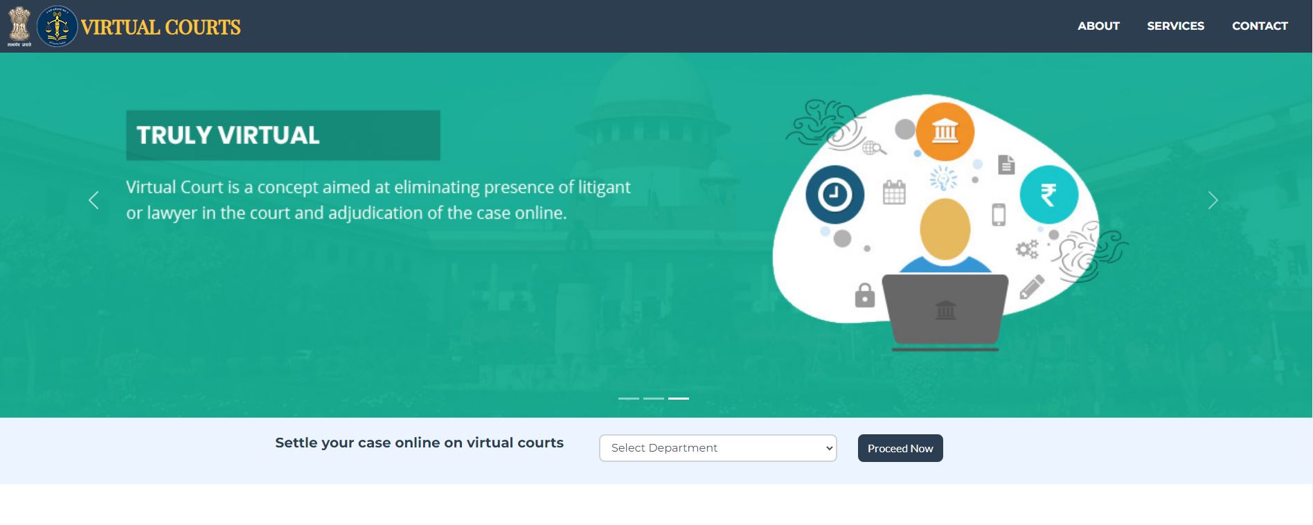 virtual court home page