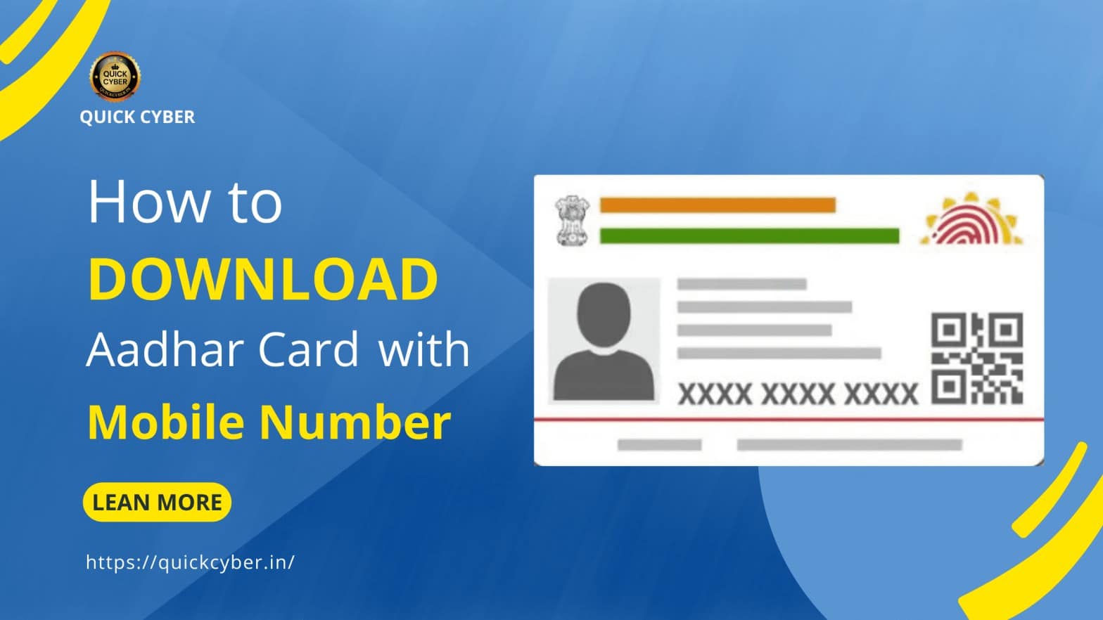 How to download Aadhar Card with Mobile number